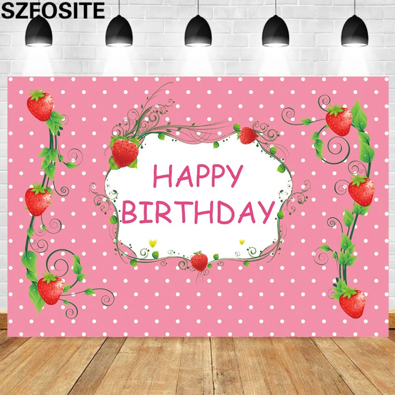 Sweet Red Strawberry Pink Polka Dot Party Backdrop Girl Birthday Field Decoration Baby Show Photography Background Studio Props 
Sweet Red Strawberry Pink Polka Dot Party Backdrop Girl Birthday Field Decoration Baby Show Photography Background Studio Props