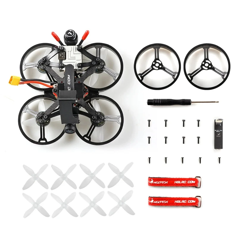 HGLRC Motorwhoop HD 90mm Pusher 4S 2" FPV Racing Drone w/ CADDX Nebula Camera 1303.5 Motor Zeus 13 AIO 3-6S Flight Controller
HGLRC Motorwhoop HD 90mm Pusher 4S 2" FPV Racing Drone w/ CADDX Nebula Camera 1303.5 Motor Zeus 13 AIO 3-6S Flight Controller