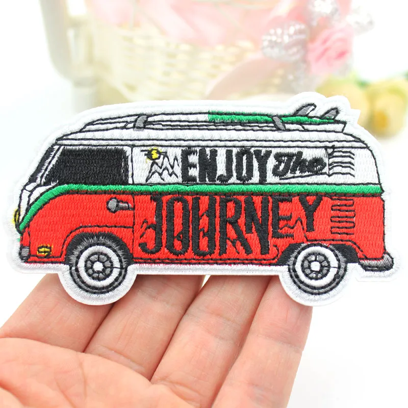 5Pcs Journey Bus Clothes Patch Iron On Embroidered Patches For Clothing DIY Boys Travel Badges Stickers Garment Accessories
5Pcs Journey Bus Clothes Patch Iron On Embroidered Patches For Clothing DIY Boys Travel Badges Stickers Garment Accessories