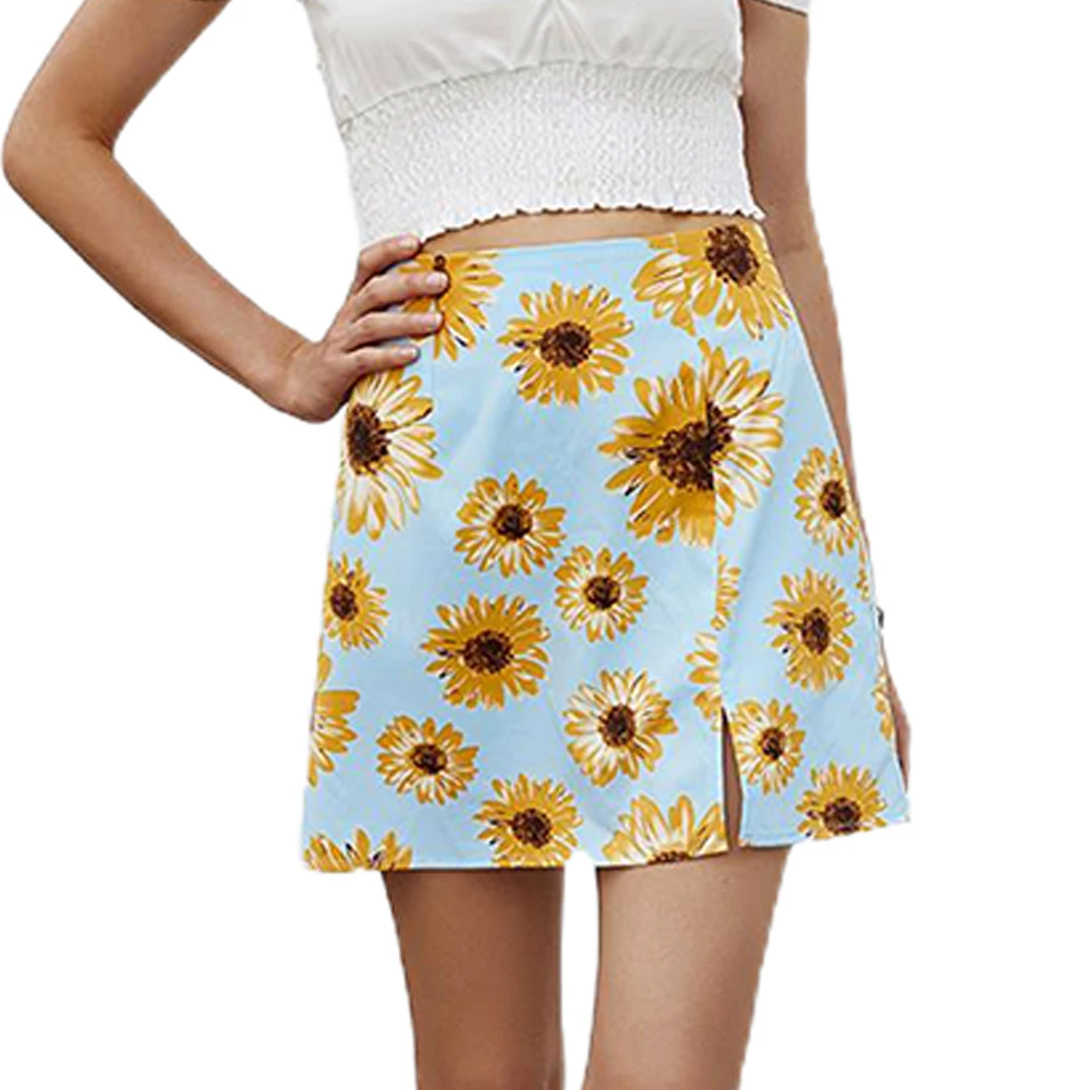 Women A-line MIni Skirts Summer Sweet Casual Mini Pleated Skirt Sunflower Printed Casual Pleated Skirt Commute
Women A-line MIni Skirts Summer Sweet Casual Mini Pleated Skirt Sunflower Printed Casual Pleated Skirt Commute