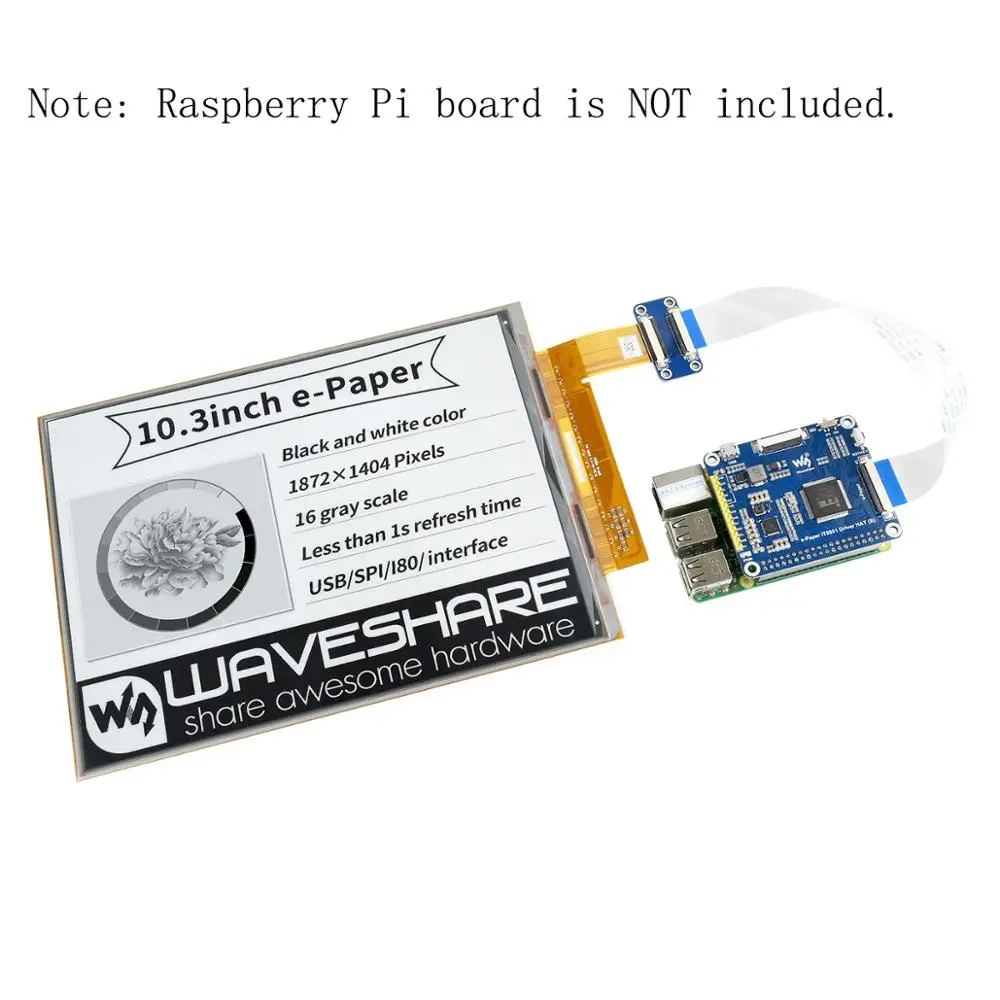 5 в 10,3 дюйма Гибкая электронная бумага E-ink модуль экрана дисплея HAT комплект для RPI 0 RPI3 RPI4 Raspberry Pi 3A 3B Plus 4 4B
5 в 10,3 дюйма Гибкая электронная бумага E-ink модуль экрана дисплея HAT комплект для RPI 0 RPI3 RPI4 Raspberry Pi 3A 3B Plus 4 4B