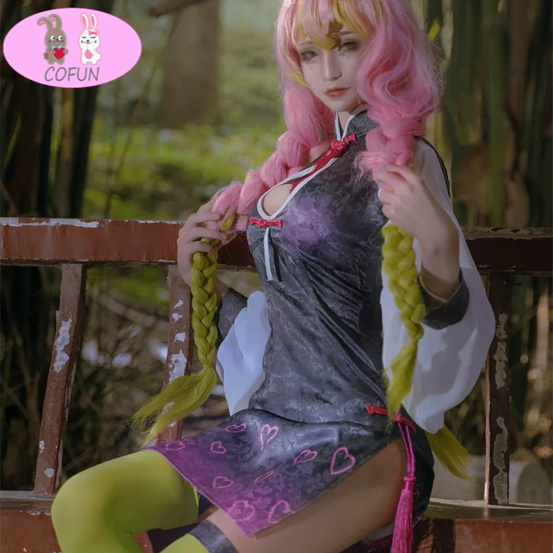COFUN Anime Demon Slayer Kimetsu no Yaiba Kanroji Mitsuri Cheongsam Dress Cosplay Costume Uniform Halloween Suit Women Outfit
COFUN Anime Demon Slayer Kimetsu no Yaiba Kanroji Mitsuri Cheongsam Dress Cosplay Costume Uniform Halloween Suit Women Outfit