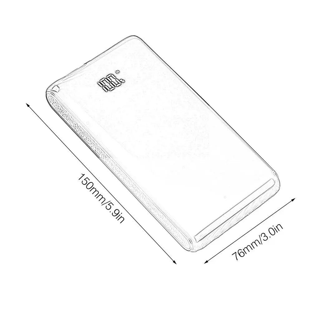 (No Battery)5V 2A LCD Display DIY 6*18650 Case Power Bank Shell Portable External Box Without Battery Powerbank 18650 Protector
(No Battery)5V 2A LCD Display DIY 6*18650 Case Power Bank Shell Portable External Box Without Battery Powerbank 18650 Protector