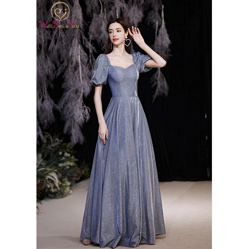 Blue Long Evening Dresses 2021 Cap Sleeves V-Neck A Line Bling Prom Party Gowns Celebrity Formal Night Dress Women Floor Length
Blue Long Evening Dresses 2021 Cap Sleeves V-Neck A Line Bling Prom Party Gowns Celebrity Formal Night Dress Women Floor Length