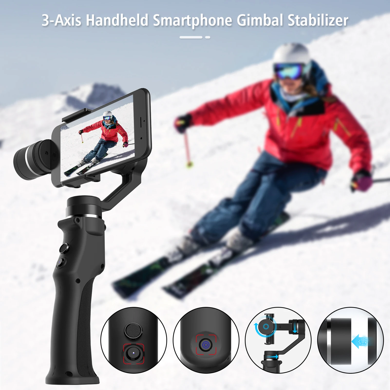 Портативный карманный 3-осевой смартфон шарнирный стабилизатор для камеры GoPro подключения BT быстрая Вертикальная горизонтальный переключа...
Портативный карманный 3-осевой смартфон шарнирный стабилизатор для камеры GoPro подключения BT быстрая Вертикальная горизонтальный переключа...