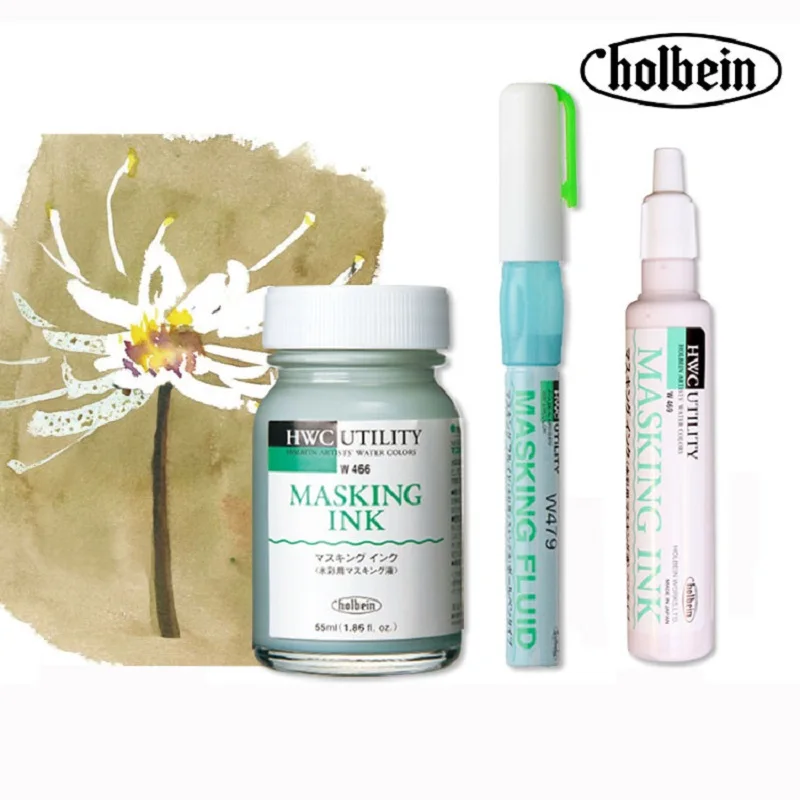 Holbein Japan original white glue for watercolor, pen-type blank Blocking fluid liquid, needle tube design canned
Holbein Japan original white glue for watercolor, pen-type blank Blocking fluid liquid, needle tube design canned