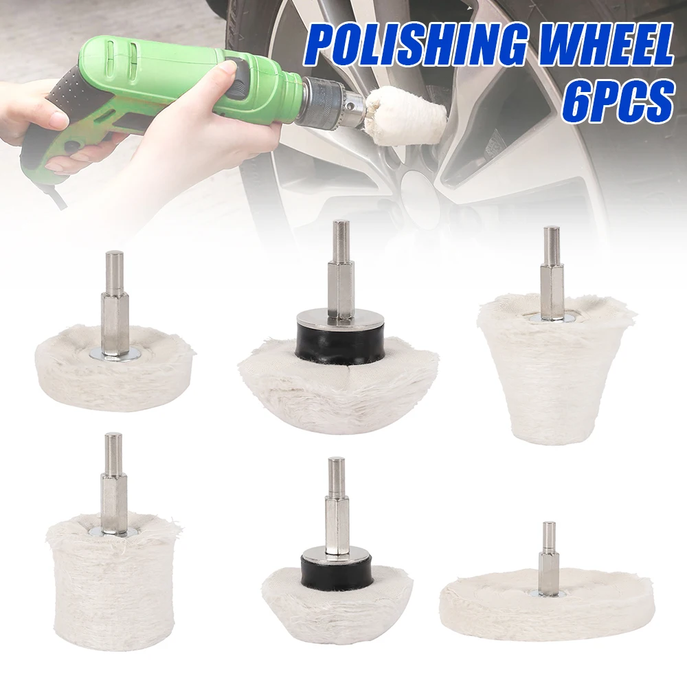 6 Pcs Buffing Pad Polishing Wheel Kits with 3Pcs Rouge Compound with 1/4 inch Handle, for Manifold, Aluminum, Stainless Steel
6 Pcs Buffing Pad Polishing Wheel Kits with 3Pcs Rouge Compound with 1/4 inch Handle, for Manifold, Aluminum, Stainless Steel