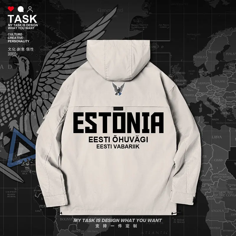 Estonia Estonian EST Eesti men jacket hooded air force logo army fan clothing top coat streetwear Tactical mens clothes autumn
Estonia Estonian EST Eesti men jacket hooded air force logo army fan clothing top coat streetwear Tactical mens clothes autumn