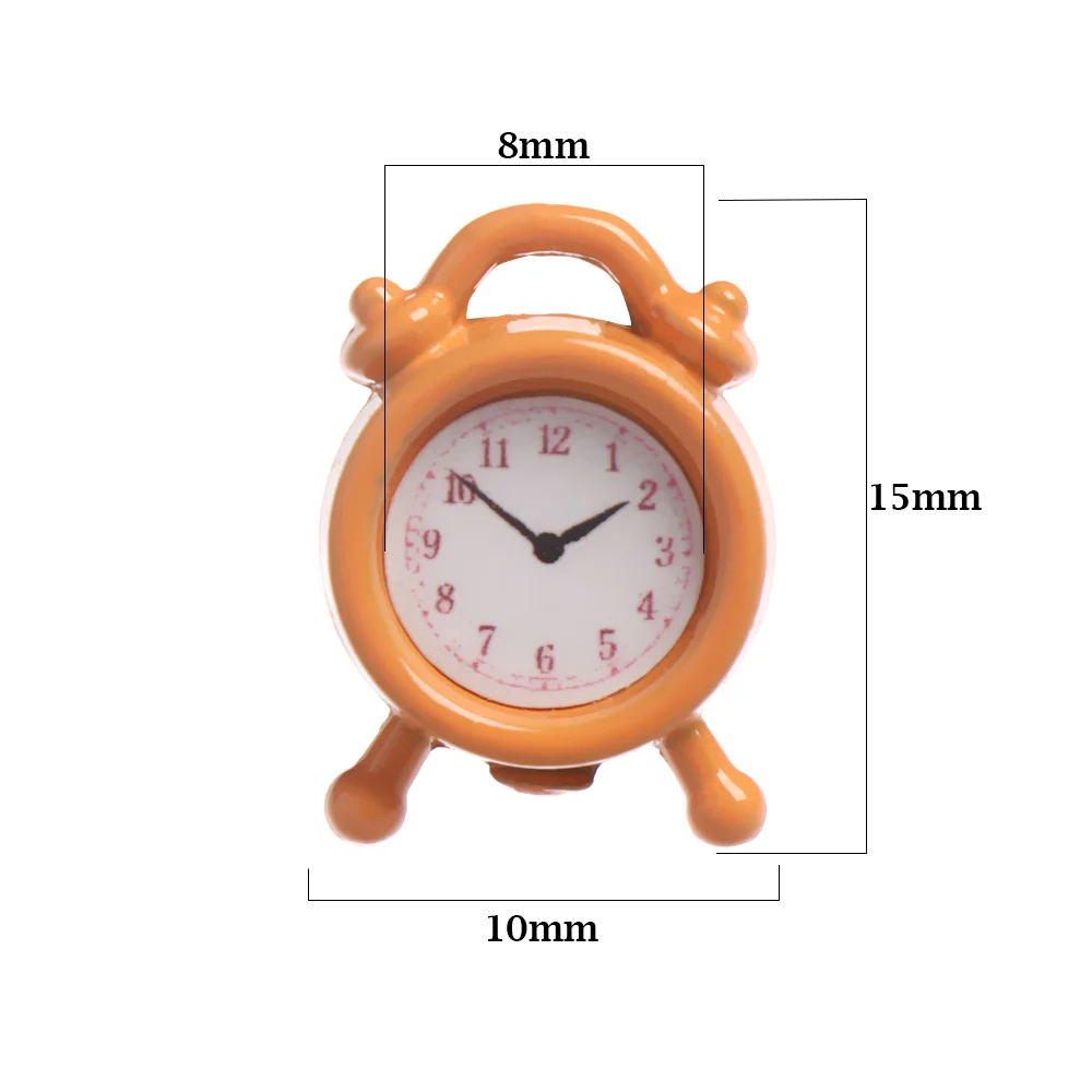 1PC Mini Metal Alarm Clock 1:12 Scale Dollhouse Miniature Toy Multicolor Home Decoration Clocks Doll Living Room Accessories
1PC Mini Metal Alarm Clock 1:12 Scale Dollhouse Miniature Toy Multicolor Home Decoration Clocks Doll Living Room Accessories