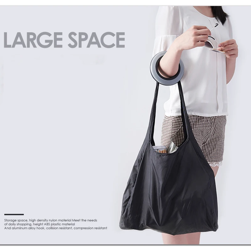 Модная креативная Складная круглая сумка для покупок Экологически чистая
