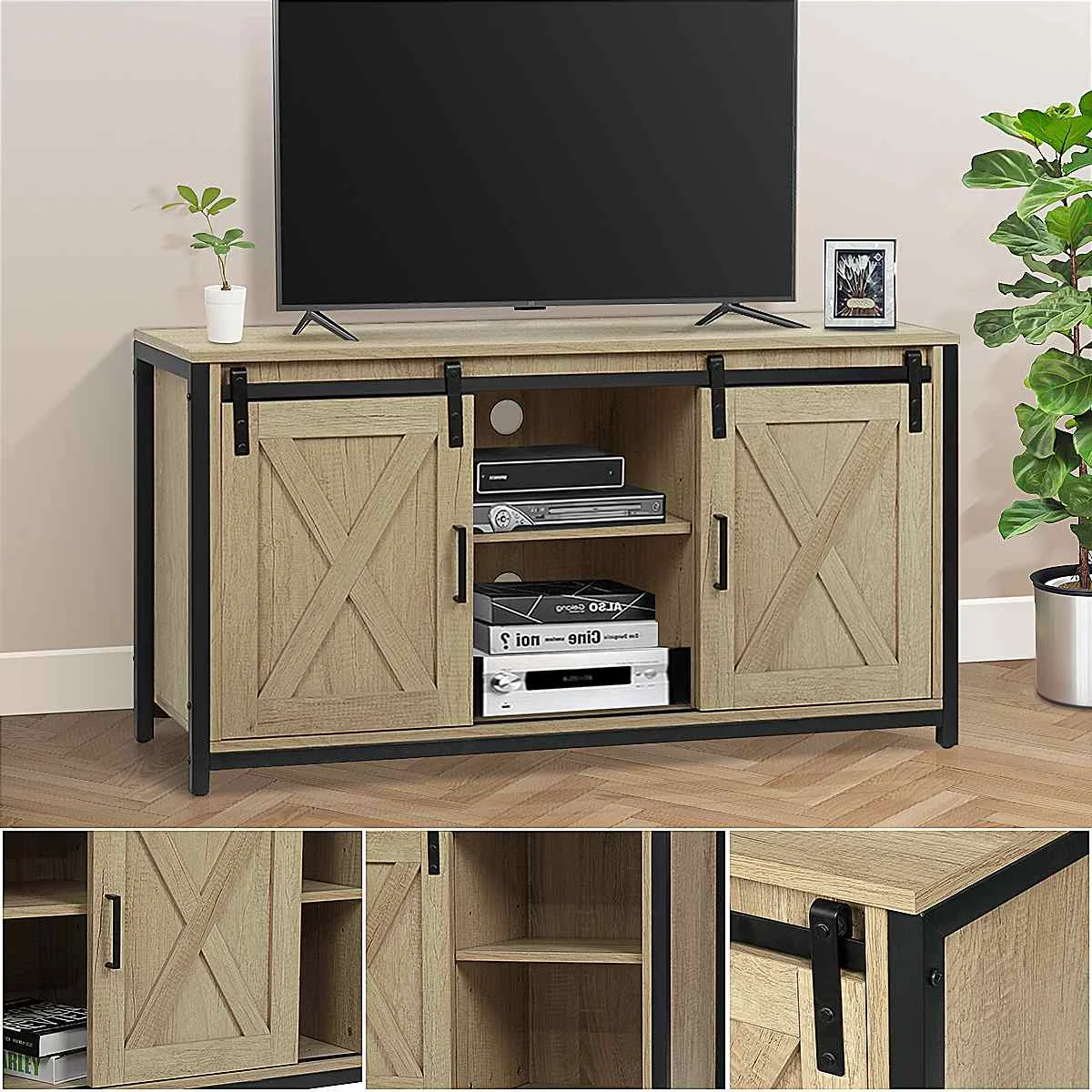 44Inch Television Stands Living Room TV Stands With Double Sliding Doors Drawer Storage Organizer TV Furniture Cabinet Table
44Inch Television Stands Living Room TV Stands With Double Sliding Doors Drawer Storage Organizer TV Furniture Cabinet Table