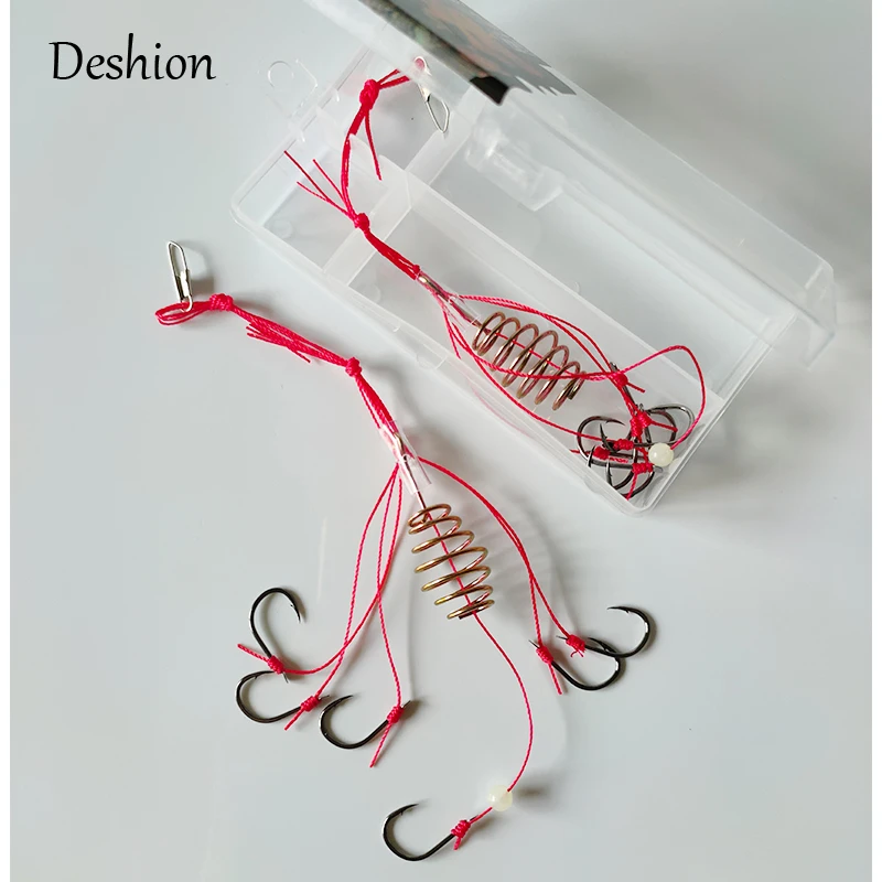 Deshion Carp Fishing Hooks Group 2pcs/box Feeder-Cage Explosion Hooks Stainless Steel Fish Hook with Bait-trap
Deshion Carp Fishing Hooks Group 2pcs/box Feeder-Cage Explosion Hooks Stainless Steel Fish Hook with Bait-trap