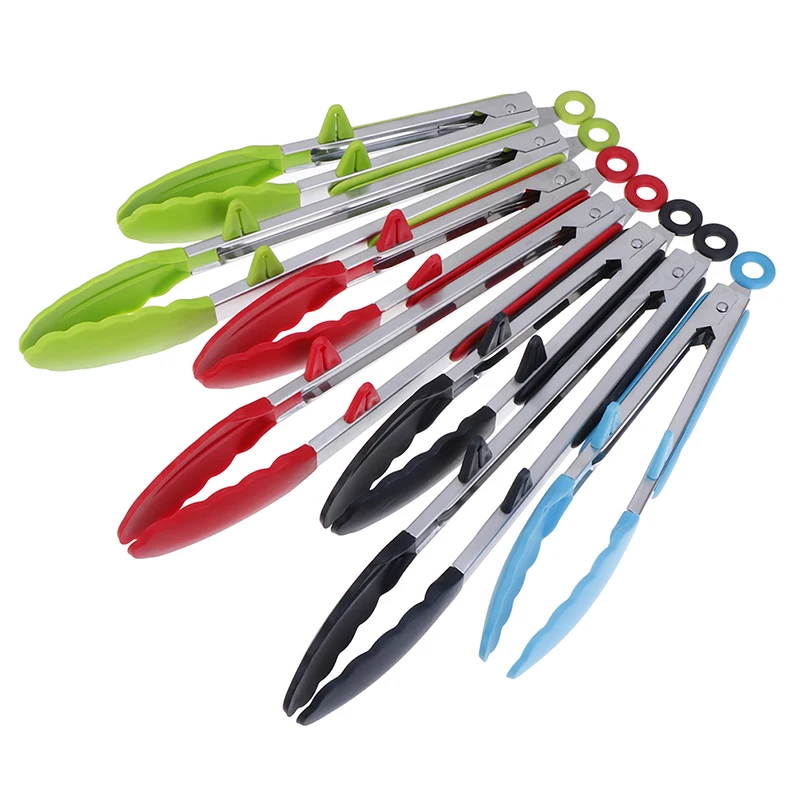 Silicone Non-slip Cooking Clip Clamp BBQ Salad Tools Kitchen Accessories Silicone Food Tong Stainless Steel Kitchen Tongs
Silicone Non-slip Cooking Clip Clamp BBQ Salad Tools Kitchen Accessories Silicone Food Tong Stainless Steel Kitchen Tongs