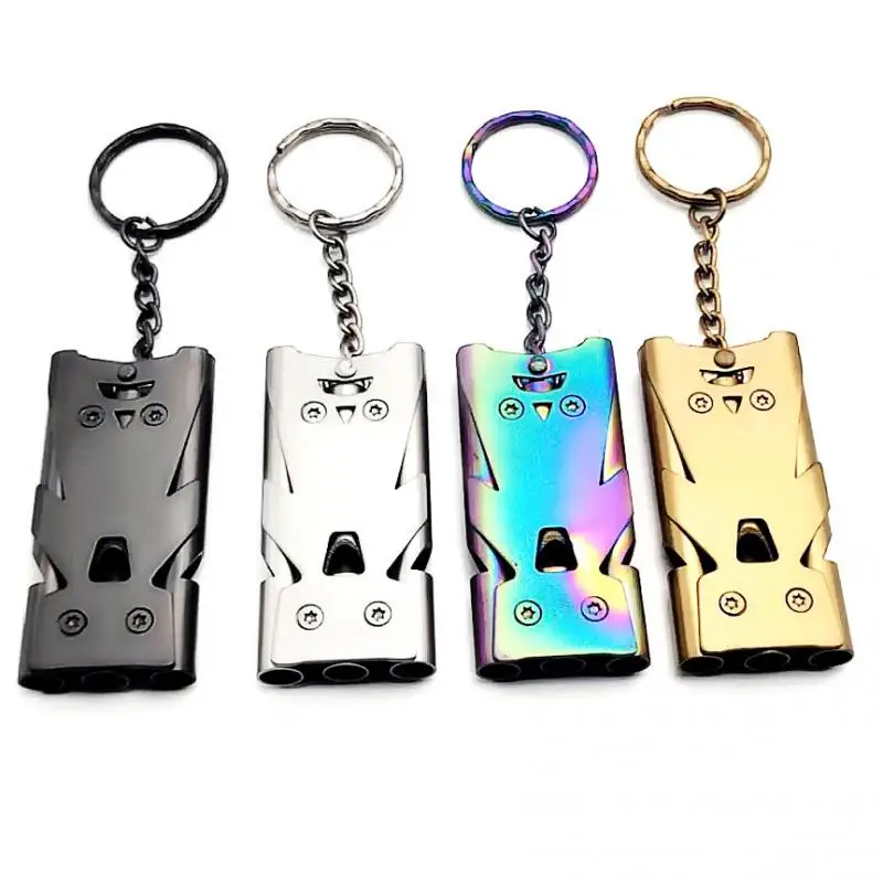 1pcs Portable Triple Pipe High Decibel Whistle Emergency SOS Whistle Keychain EDC Tool Outdoor Survival Cheerleading Whistle
1pcs Portable Triple Pipe High Decibel Whistle Emergency SOS Whistle Keychain EDC Tool Outdoor Survival Cheerleading Whistle