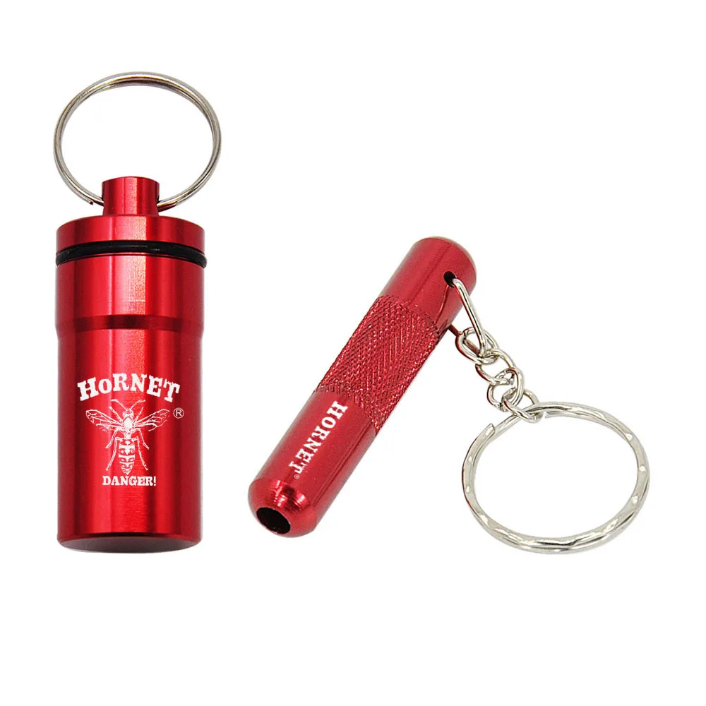 HORNET Keychain Aluminum Herb Storage Container 9ML Small Proof Metal Storage Stash Jar+Sniffer Aluminum Pen Type Nasal Snuff
HORNET Keychain Aluminum Herb Storage Container 9ML Small Proof Metal Storage Stash Jar+Sniffer Aluminum Pen Type Nasal Snuff