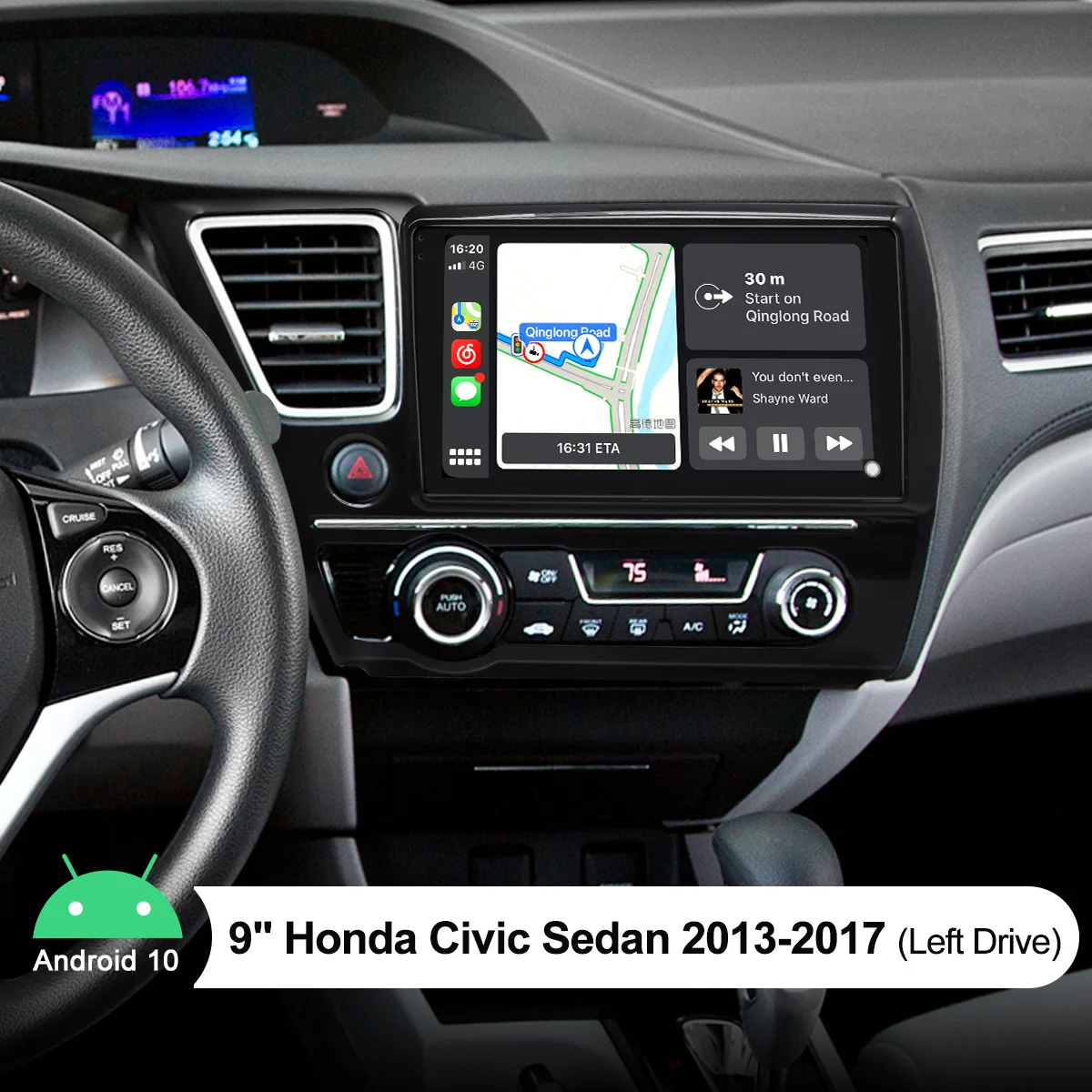9" Plug And Play Car Radio Audio Stereo Android 10 Car Multimedia Player Auto Smart Car System For Honda Civic Sedan 2013-2017
9" Plug And Play Car Radio Audio Stereo Android 10 Car Multimedia Player Auto Smart Car System For Honda Civic Sedan 2013-2017
