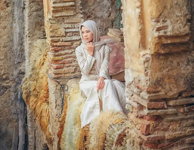 Travel women's Beige long sleeve holiday travel Dubai Tang suit national style cheongsam modified dress+pants cotton hemp long 
Travel women's Beige long sleeve holiday travel Dubai Tang suit national style cheongsam modified dress+pants cotton hemp long