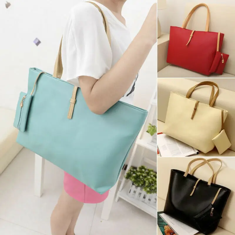2Pcs/Set Women Fashion Handbag Shoulder Bag Ladies Large Tote Purse PU Leather Zipper Messenger Satchel
2Pcs/Set Women Fashion Handbag Shoulder Bag Ladies Large Tote Purse PU Leather Zipper Messenger Satchel