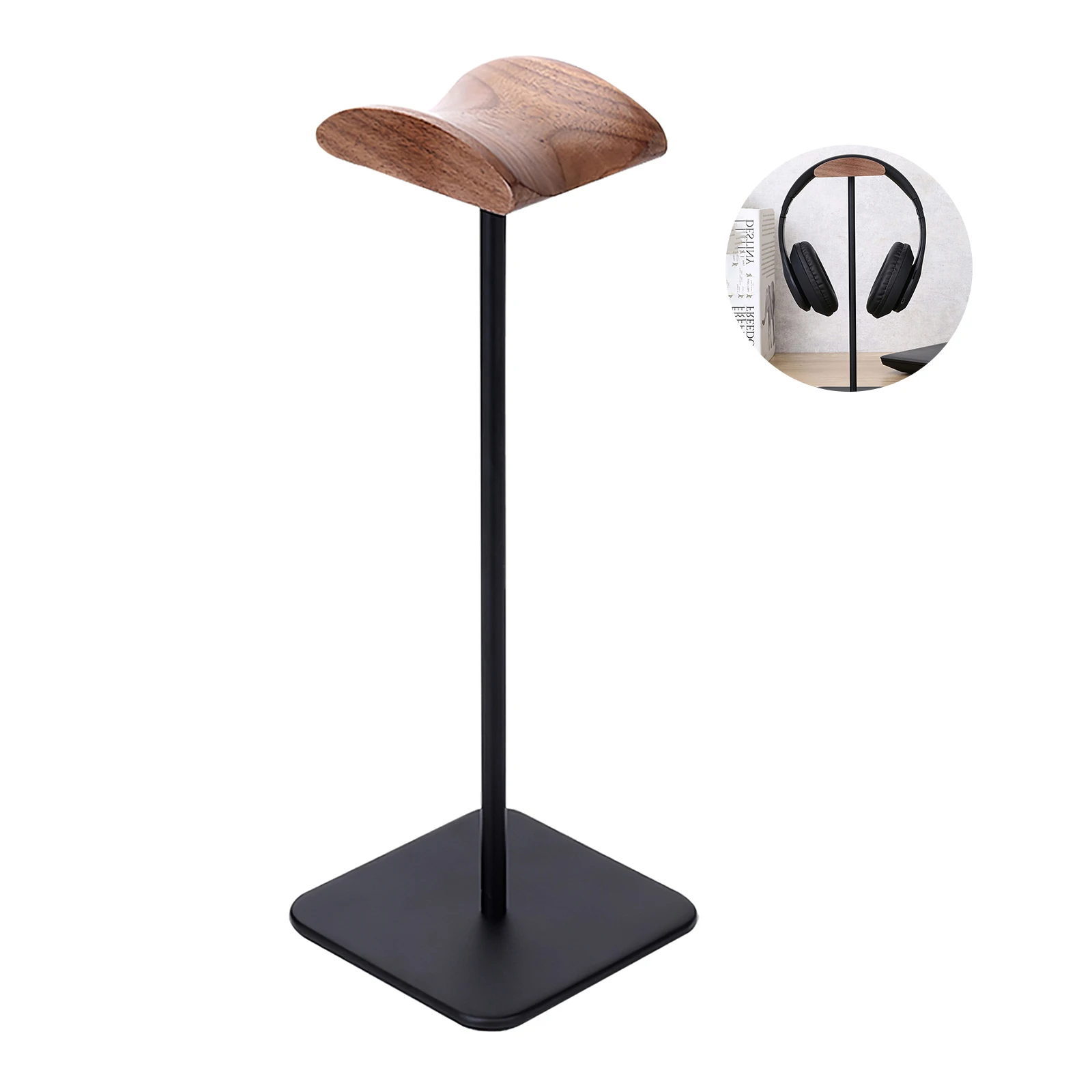 Headset Display Stand Gaming Headphone Mount Universal Headphone Stand Durable Walnut Wood And Aluminum Alloy Elegant Appearance
Headset Display Stand Gaming Headphone Mount Universal Headphone Stand Durable Walnut Wood And Aluminum Alloy Elegant Appearance