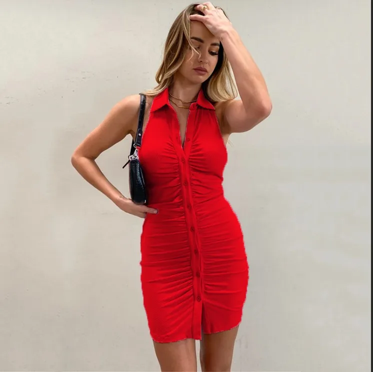 Summer Women Dress 2021 Halter Sexy Mini Dress Beach Single Breasted Backless Ladies Vintage Party Nightclub Y2K Bodycon Dresses
Summer Women Dress 2021 Halter Sexy Mini Dress Beach Single Breasted Backless Ladies Vintage Party Nightclub Y2K Bodycon Dresses