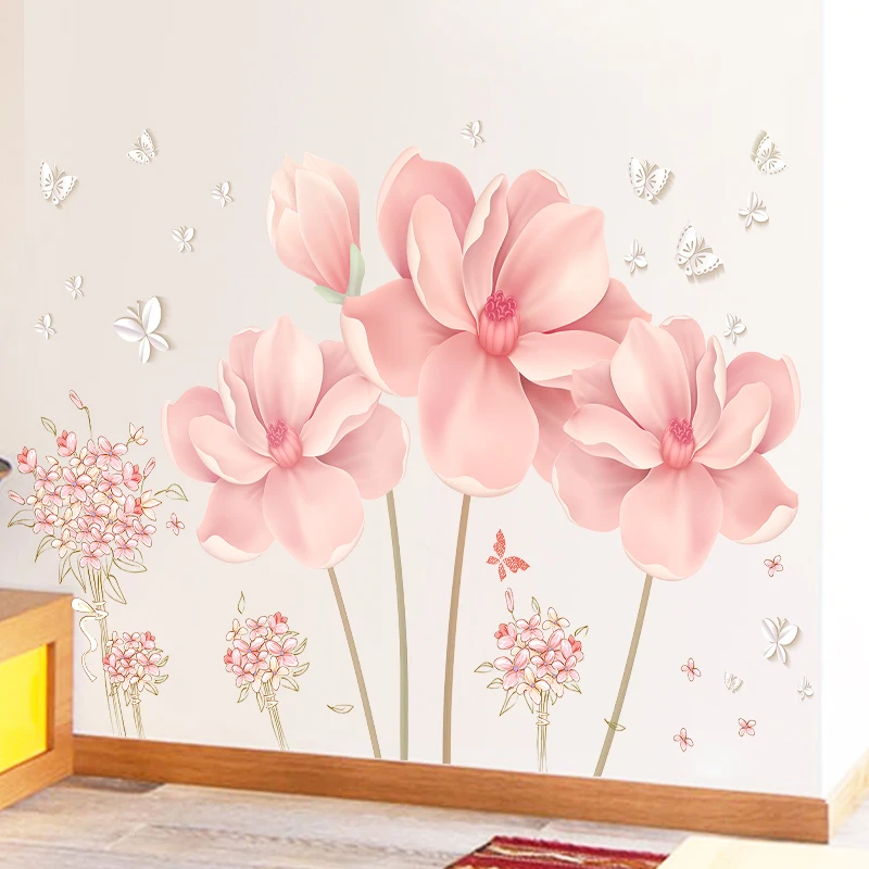 Large 3D Flowers Wall Stickers Living Room Decoration Aesthetic Teenager Vsco Girl Bedroom Decor Wedding Room Decals Wallpaper
Large 3D Flowers Wall Stickers Living Room Decoration Aesthetic Teenager Vsco Girl Bedroom Decor Wedding Room Decals Wallpaper