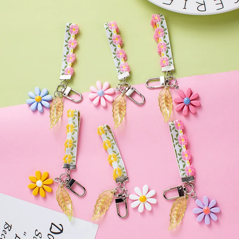 Small fresh INS wind hyun ya candy color lace keychain simple Daisy flower pendant headphone pendant
Small fresh INS wind hyun ya candy color lace keychain simple Daisy flower pendant headphone pendant