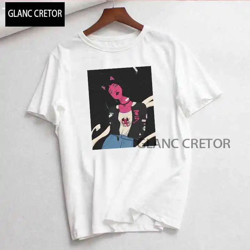 Japanese Gothic T-Shirt Harajuku Summer women t shirt Devil Letter Spoof Printing Casual Short Sleeve Vintag
Japanese Gothic T-Shirt Harajuku Summer women t shirt Devil Letter Spoof Printing Casual Short Sleeve Vintag