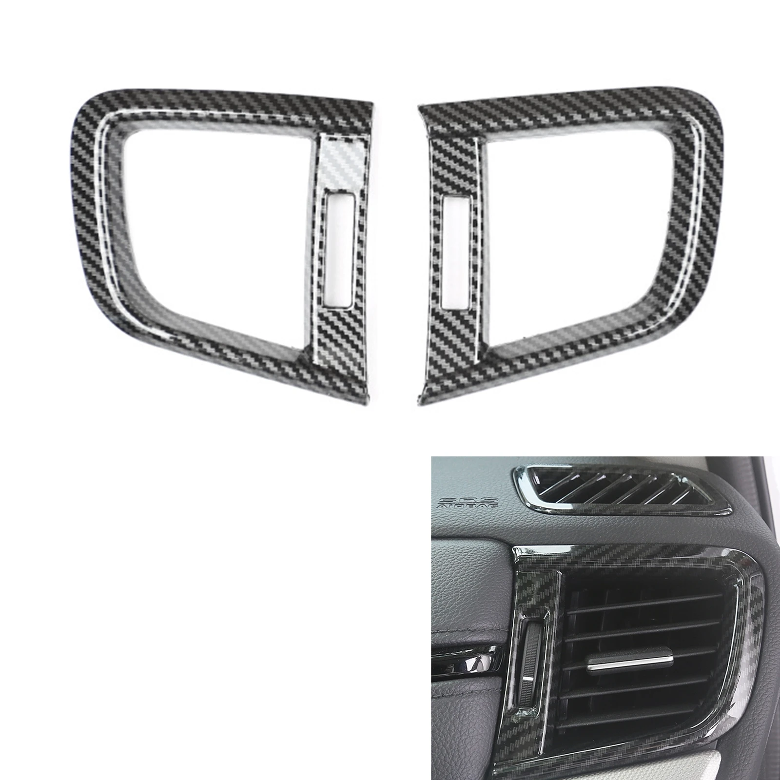 For Honda CR-V CRV 2017-2022 Carbon Fiber Look Side Air Outlet Vent Cover Trim Fresh Conditioner Flow Duct Frame Sticker Strip 
For Honda CR-V CRV 2017-2022 Carbon Fiber Look Side Air Outlet Vent Cover Trim Fresh Conditioner Flow Duct Frame Sticker Strip