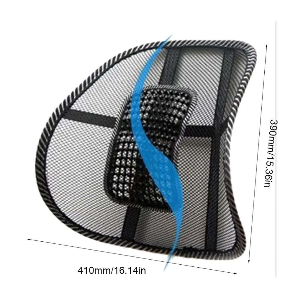 Car Seat Office Chair Massage Back Lumbar Support Mesh Ventilate Cushion Pad Black Mesh Back Lumbar Cushion For Car Driver
Car Seat Office Chair Massage Back Lumbar Support Mesh Ventilate Cushion Pad Black Mesh Back Lumbar Cushion For Car Driver