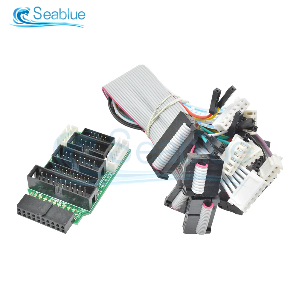 1 Set Emulator V8 JTAG Adapter Converter For J-Link With 8PCS 4 Pin 6 Pin 10 Pin 20 Pin Grey Flat Ribbon Data Cable Dupont Wire
1 Set Emulator V8 JTAG Adapter Converter For J-Link With 8PCS 4 Pin 6 Pin 10 Pin 20 Pin Grey Flat Ribbon Data Cable Dupont Wire