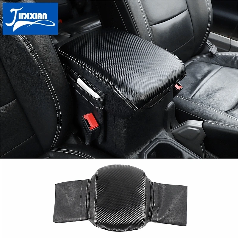 JIDIXIAN Carbon Fiber Car Armrest Box Cushion Pad Storage Bag for Jeep Wrangler JL Gladiator JT 2018 2019 2020 2021 Accessories
JIDIXIAN Carbon Fiber Car Armrest Box Cushion Pad Storage Bag for Jeep Wrangler JL Gladiator JT 2018 2019 2020 2021 Accessories