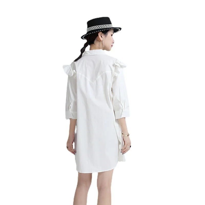 SuperAen 2021 Fashion Turn-down Collar Fashion Shirt European and American Buttons Up Office Lady Women's Summer Dress
SuperAen 2021 Fashion Turn-down Collar Fashion Shirt European and American Buttons Up Office Lady Women's Summer Dress