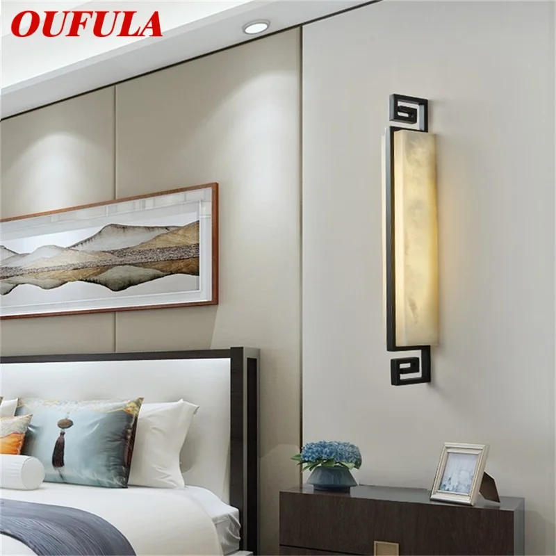 OUFULA Copper Indoor Sconce Lights Modern Luxury Dolomite LED Wall Lamp Design Balcony For Home Corridor
OUFULA Copper Indoor Sconce Lights Modern Luxury Dolomite LED Wall Lamp Design Balcony For Home Corridor