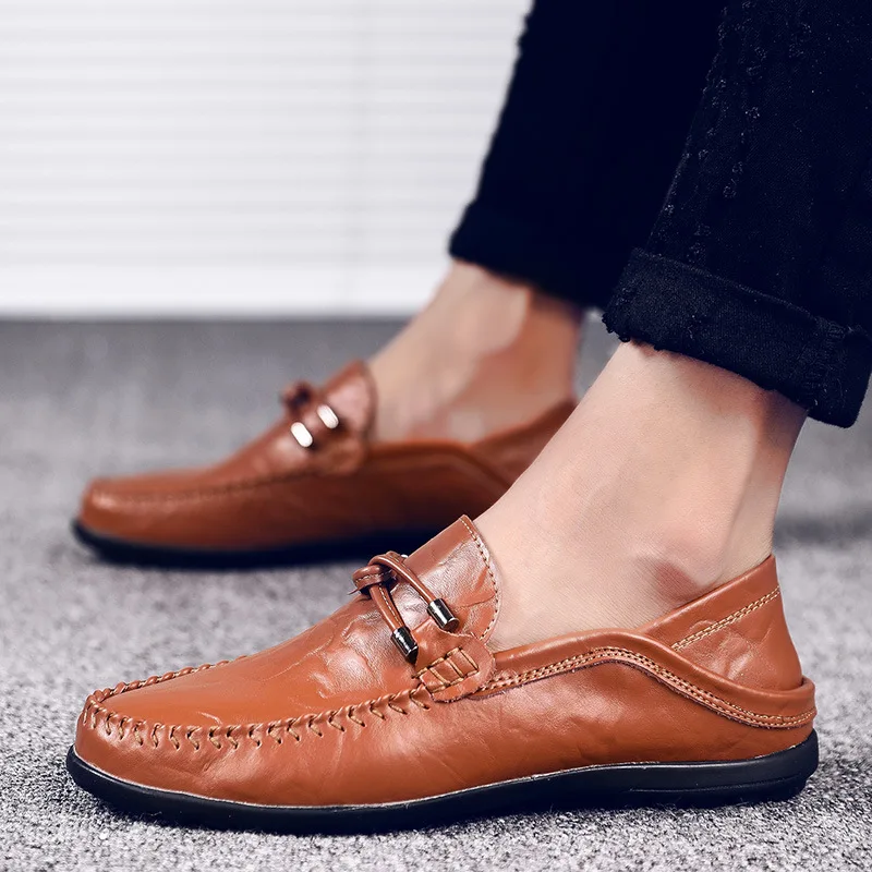 Men shoes casual leather slip-on male driving loafers moccasins breathable comfy outdoor non-slip walking flat shoes classic
Men shoes casual leather slip-on male driving loafers moccasins breathable comfy outdoor non-slip walking flat shoes classic