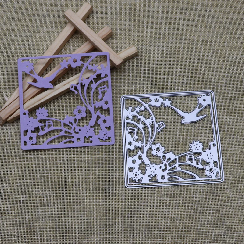 Flower Music Bird Metal Cutting Dies Square Frame Die Cuts For DIY Card Making New 2021 Scrapbooking Embossed Crafts
Flower Music Bird Metal Cutting Dies Square Frame Die Cuts For DIY Card Making New 2021 Scrapbooking Embossed Crafts