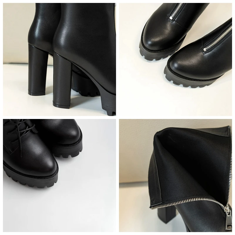 ORCHALISA New 2021 Women Boots Round Toe 12cm High Heels Platform Flock Faux Genuine Leather Zip Simple British Casual A3393
ORCHALISA New 2021 Women Boots Round Toe 12cm High Heels Platform Flock Faux Genuine Leather Zip Simple British Casual A3393