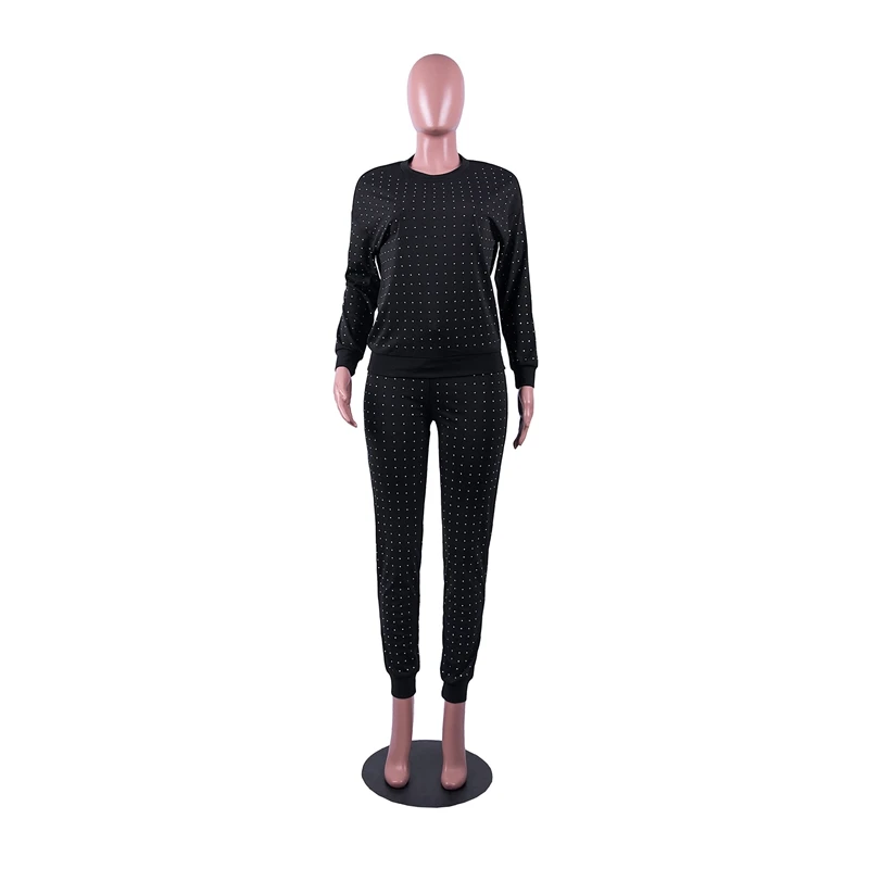 ZKYZWX Rhinestones Two Piece Outfits for Women Spring Clothing Long Sleeve Top and Pants Sweat Suits Lounge Wear Matching Sets 
ZKYZWX Rhinestones Two Piece Outfits for Women Spring Clothing Long Sleeve Top and Pants Sweat Suits Lounge Wear Matching Sets