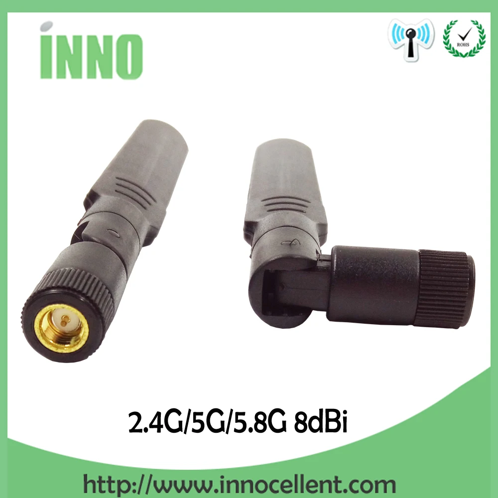 2.4G wifi Antenna 5 10 PCS 2.4GHz 5.8Ghz IOT Dual Band 8dBi Omni-Directional WIFI aerial SMA male wireless router antenne
2.4G wifi Antenna 5 10 PCS 2.4GHz 5.8Ghz IOT Dual Band 8dBi Omni-Directional WIFI aerial SMA male wireless router antenne