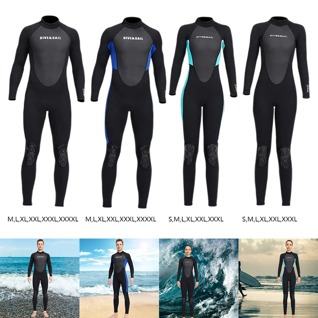 Wetsuits Full Length 3mm Suit One Piece Long Sleeves Back Zip UV Protection for Open Water Water Sports Surf Mens Ladies
Wetsuits Full Length 3mm Suit One Piece Long Sleeves Back Zip UV Protection for Open Water Water Sports Surf Mens Ladies