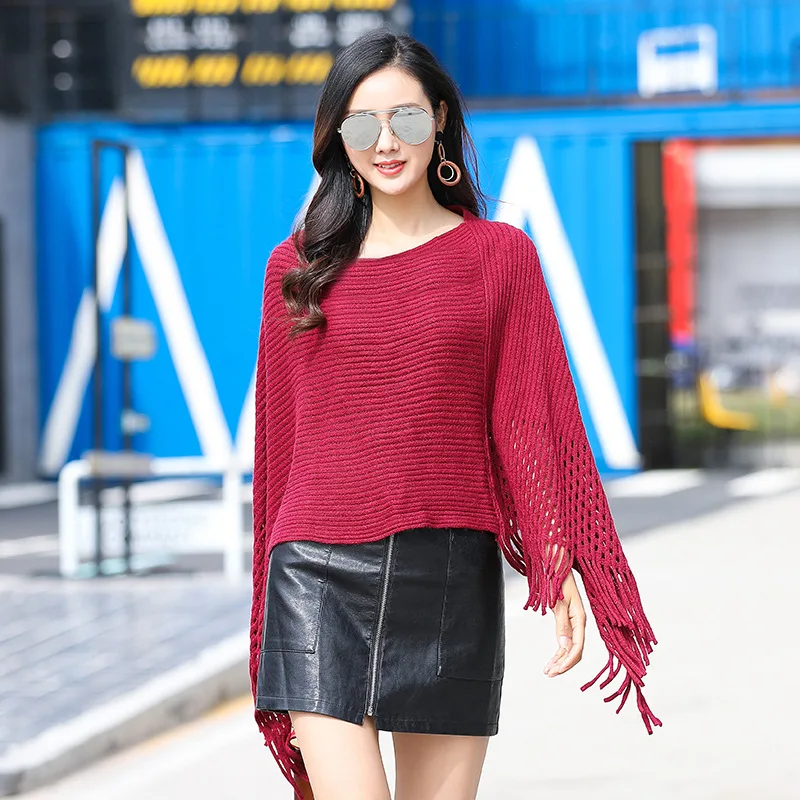 Loose Shawl Pullover Cloak Womens Tassel Capes and Ponchos Plus Size Jersers Mujer Women's Crochet Tops Clothing Femme
Loose Shawl Pullover Cloak Womens Tassel Capes and Ponchos Plus Size Jersers Mujer Women's Crochet Tops Clothing Femme