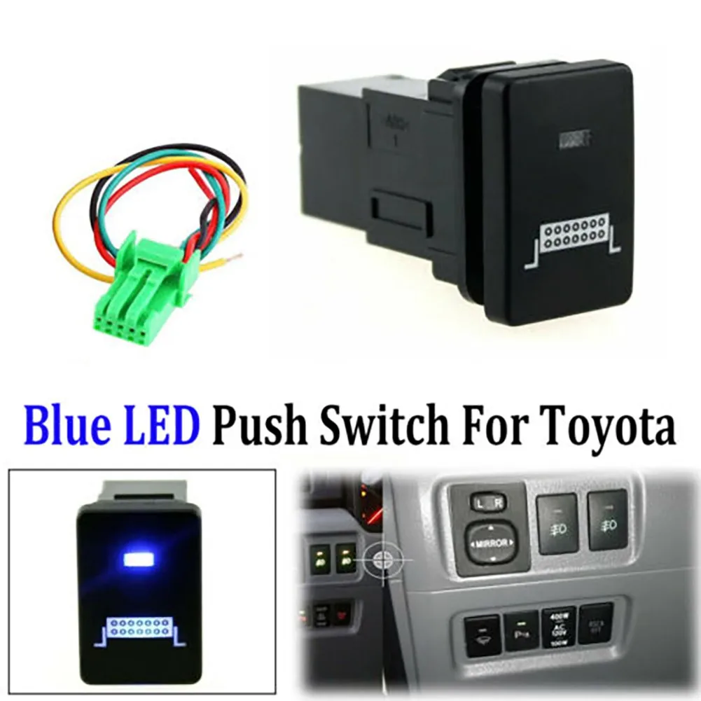 1pc LED Push Switch Plastic Blue Power LightsPush Switch For Toyota Yaris 2008 4Runner 2010-UP DRL Bumper Lights Paking Light
1pc LED Push Switch Plastic Blue Power LightsPush Switch For Toyota Yaris 2008 4Runner 2010-UP DRL Bumper Lights Paking Light