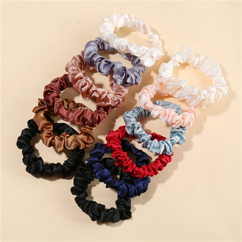 Резинки для волос женские разноцветные эластичные корейский стиль