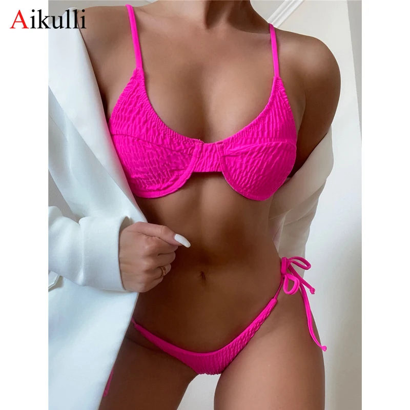 New Rose Ruched Bikini Set Push Up Bikinis Swimsuit Women Sexy Thong Swimwear 2021 Summer Beach Swim Biquini Bathing Suit Female
New Rose Ruched Bikini Set Push Up Bikinis Swimsuit Women Sexy Thong Swimwear 2021 Summer Beach Swim Biquini Bathing Suit Female