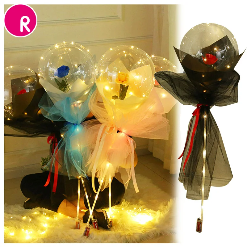 Magixun Led Light with Rose Balloons Gift Decoration Clear Balls Led Luminous Balloon Rose Bouquet for Wedding Birthday Party
Magixun Led Light with Rose Balloons Gift Decoration Clear Balls Led Luminous Balloon Rose Bouquet for Wedding Birthday Party