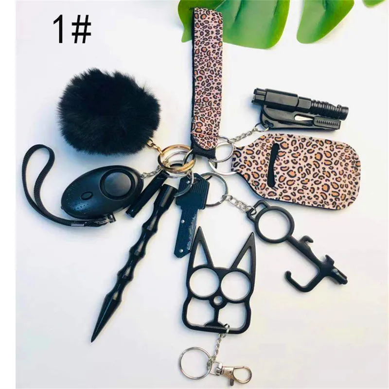 Custom Personal Safety Survival Key Chains Set Women Defensive Alarm Pepper Spray Window Breaker Girl Self Defense Keyring11Pcs
Custom Personal Safety Survival Key Chains Set Women Defensive Alarm Pepper Spray Window Breaker Girl Self Defense Keyring11Pcs