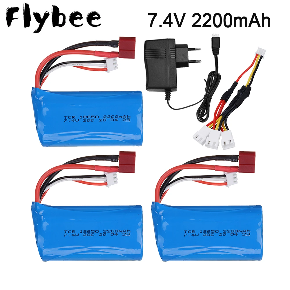7 4 V 2200 mAh 18650 Lipo батарея для дистанционного управления Вертолет игрушки детали