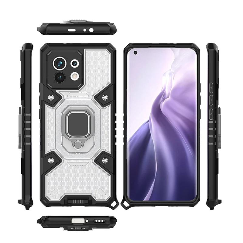 Shockproof Armor Case For Xiaomi Mi 11 Transparent Ring Stand Phone Cover For Xiaomi Mi 11 cover on for Coque xiaomi 11 mi11 
Shockproof Armor Case For Xiaomi Mi 11 Transparent Ring Stand Phone Cover For Xiaomi Mi 11 cover on for Coque xiaomi 11 mi11