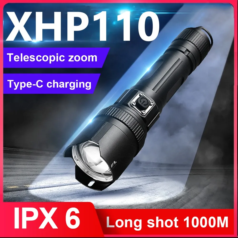 Новинка, мощный яркий светодиодный фонарик XHP110, светодиодный фонарик 18650 с зарядкой от Usb, светильник тический фонарь Xhp90.2, мощный охотничий ...
Новинка, мощный яркий светодиодный фонарик XHP110, светодиодный фонарик 18650 с зарядкой от Usb, светильник тический фонарь Xhp90.2, мощный охотничий ...