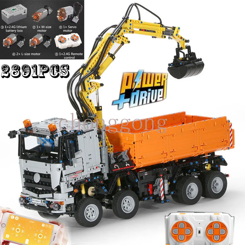 MOULD KING MOC High- Remote control Truck App Motorized Car model Building Blocks Assemble Bricks Kids Toys Birthday Gifts
MOULD KING MOC High- Remote control Truck App Motorized Car model Building Blocks Assemble Bricks Kids Toys Birthday Gifts