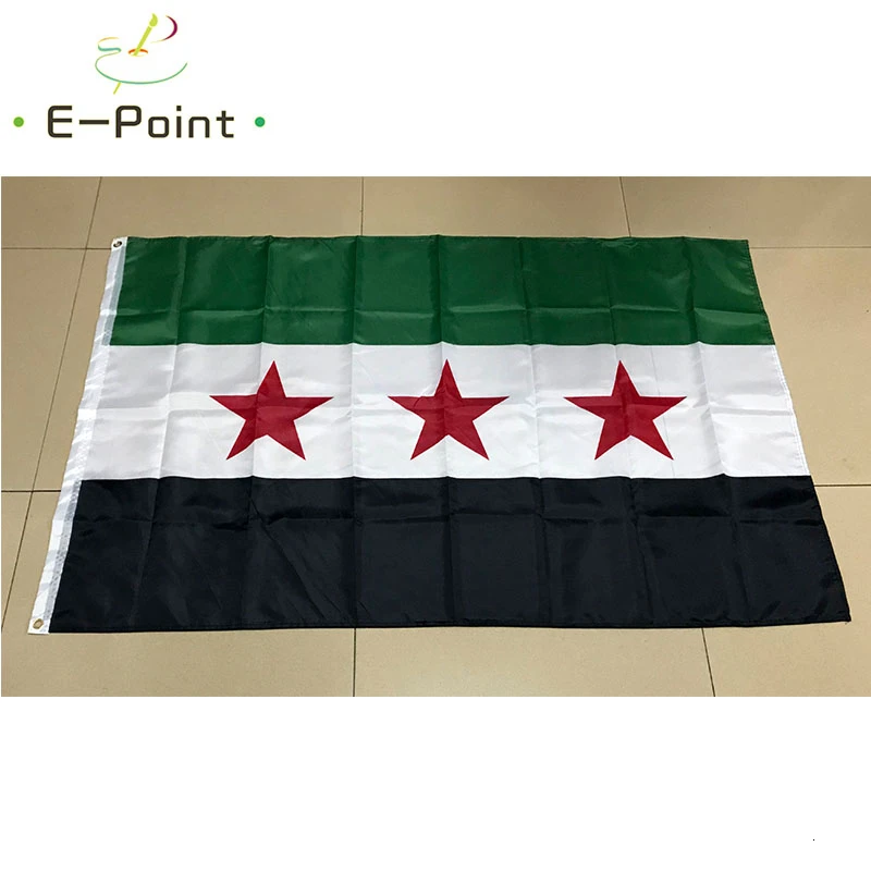 

Syria Country Flag Syrian Independence Flag 2ft*3ft (60*90cm) 3ft*5ft (90*150cm) Size Christmas Decorations for Home Flag Banner